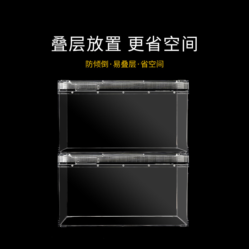 爬虫生态玻璃饲养箱角蛙蜥蜴守宫蛇造景角蛙亚克力饲养缸雨林高清