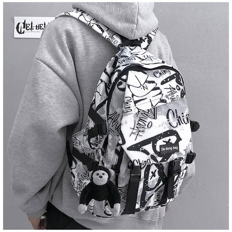 初中生书包2024新款男生潮流中学生男款高中生高颜值大容量双肩包