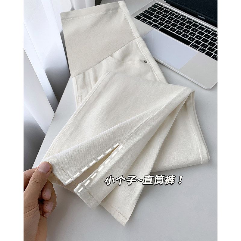 孕妇裤子春秋款外穿小个子牛仔裤春季春装打底直筒裤夏季薄款长裤