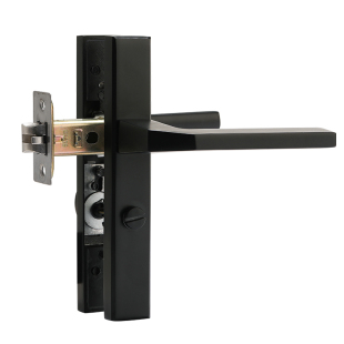 黑色极窄边门框阳台卫生间浴室门锁厨房洗手间厕所单舌执手无钥匙