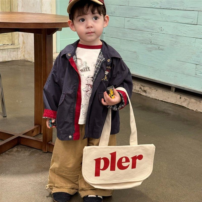 凡妈童装25秋新款男童小童韩版休闲 卡通刺绣防风外套棉质休,童装/婴儿装/亲子装,普通外套,淘宝优惠券,粉丝福利购,淘宝优惠卷