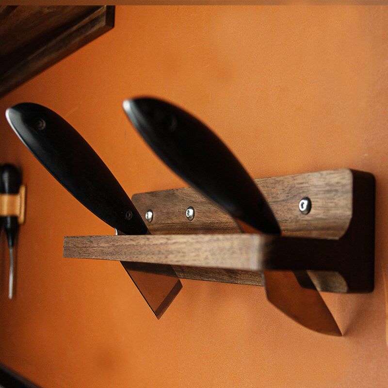 实木刀架皮革工具皮艺刀具壁挂式收纳架手工皮具置物架刀具架刀座