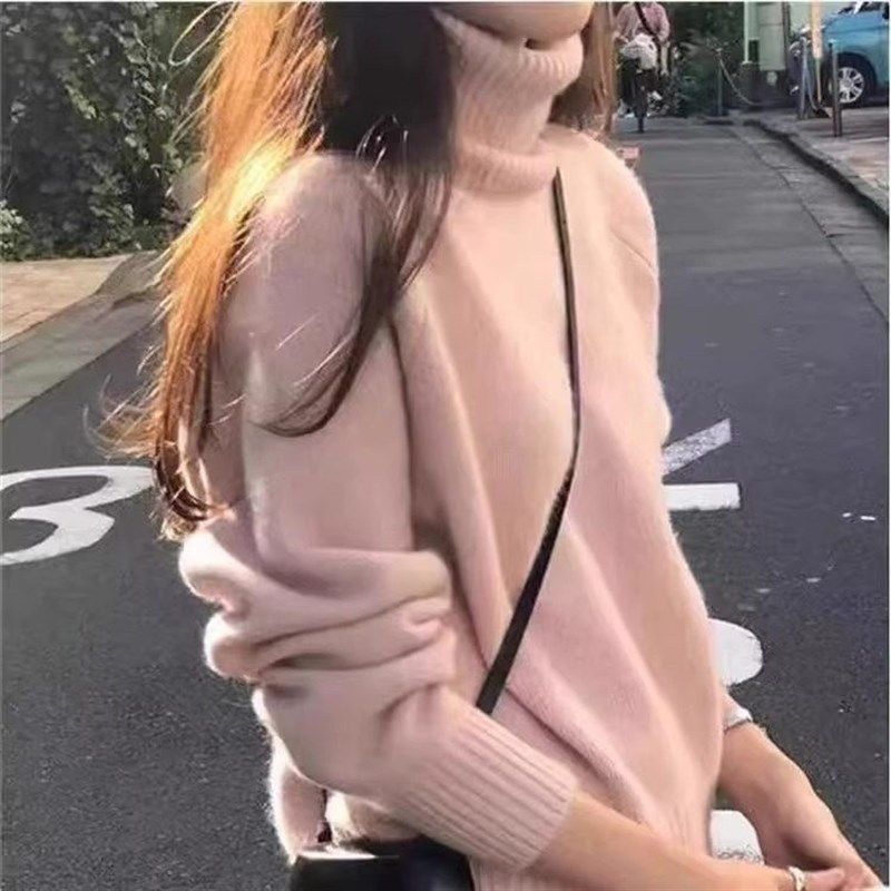 秋冬高领宽松慵懒风山羊绒毛衣女时尚百搭加厚针织打底衫保暖上衣,女装/女士精品,羊绒衫,淘宝优惠券,粉丝福利购,淘宝优惠卷