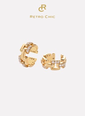 【新品上新】RC Retro Chic意大利复古首饰  罗马星光链条耳骨夹