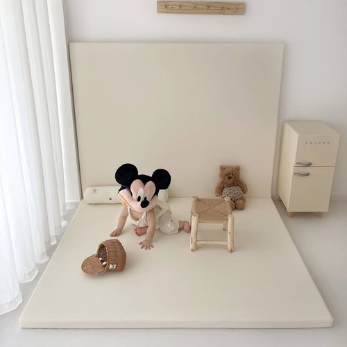 儿童爬行垫方形加厚婴儿爬爬垫无毒无味家用宝宝折叠地垫加厚5cm