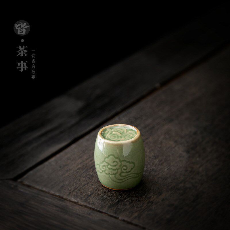 陶瓷盖置紫砂壶盖托盖子架功夫茶具配件盖碗盖架茶盖搁垫壶盖垫子