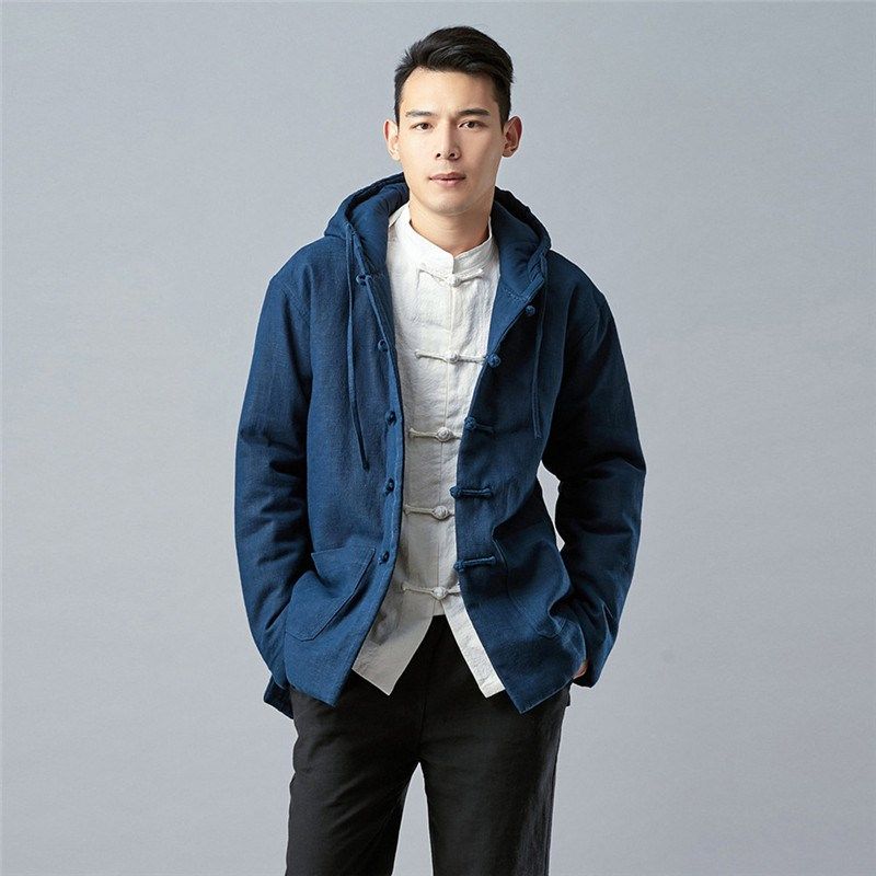 中国风唐装中青年棉服男民族风覆古休闲大码棉袄中式连帽风衣秋冬,男装,棉衣,淘宝优惠券,粉丝福利购,淘宝优惠卷