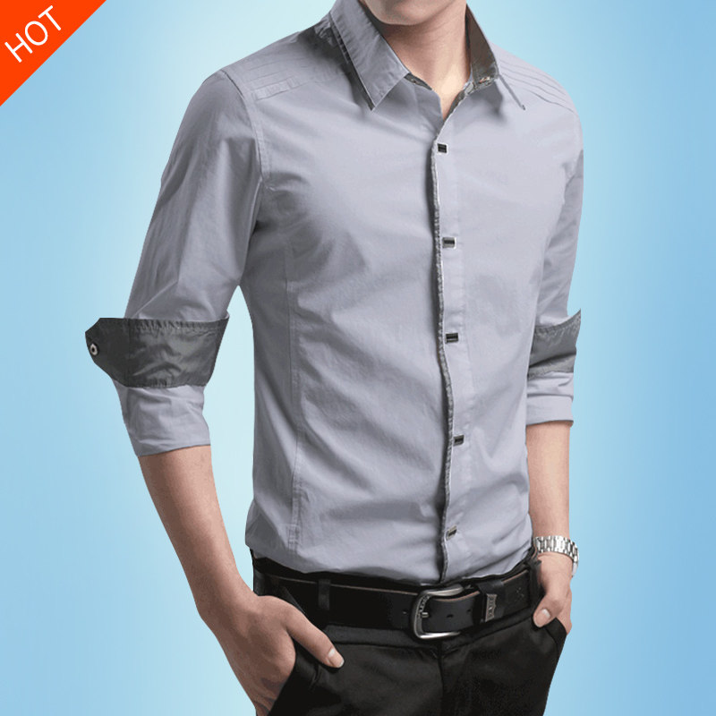 冬季加绒白衬衫衣男长袖休闲纯棉内搭保暖寸衫春秋加厚军衬衣上衣