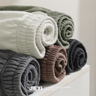 居家外穿五分直筒裤 JIEYI 宽松净版 男士 纯棉纯色运动风休闲短裤