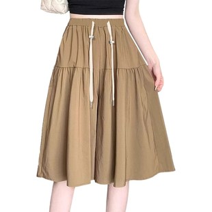 孕妇短裤 裙宽松显瘦休闲裙裤 夏季 冰丝速干阔腿裤 200斤潮 时尚 大码