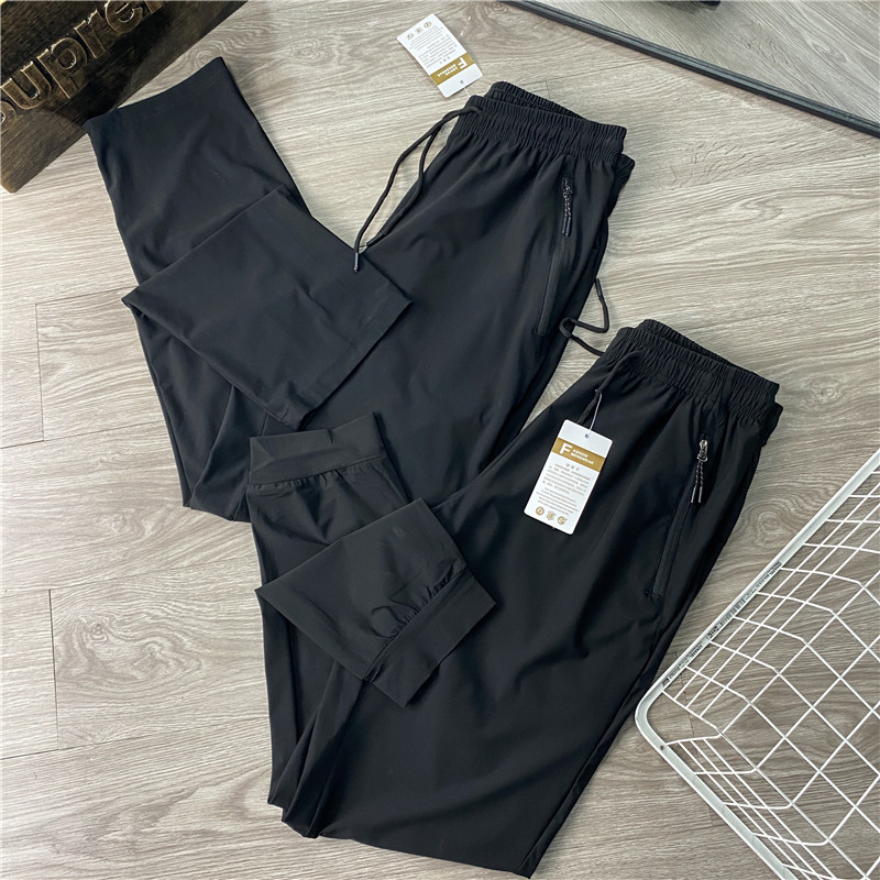 商场撤柜原售399!肌理面料速干透气冰丝裤男松紧腰休闲裤束脚裤