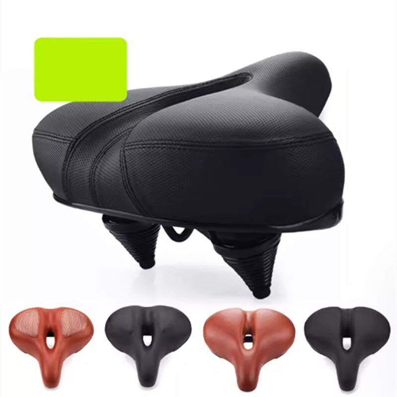 山地车坐垫软加厚海绵加大宽舒适长途鞍座电动自行车座垫弹簧减震