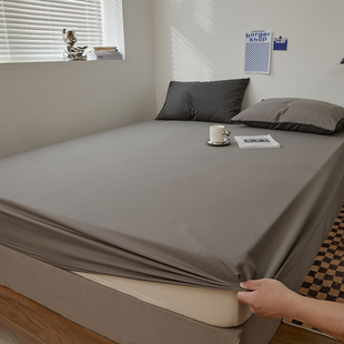 水洗棉床单床笠款 床垫保护套罩全包防滑套 三件套单件床罩2022新款