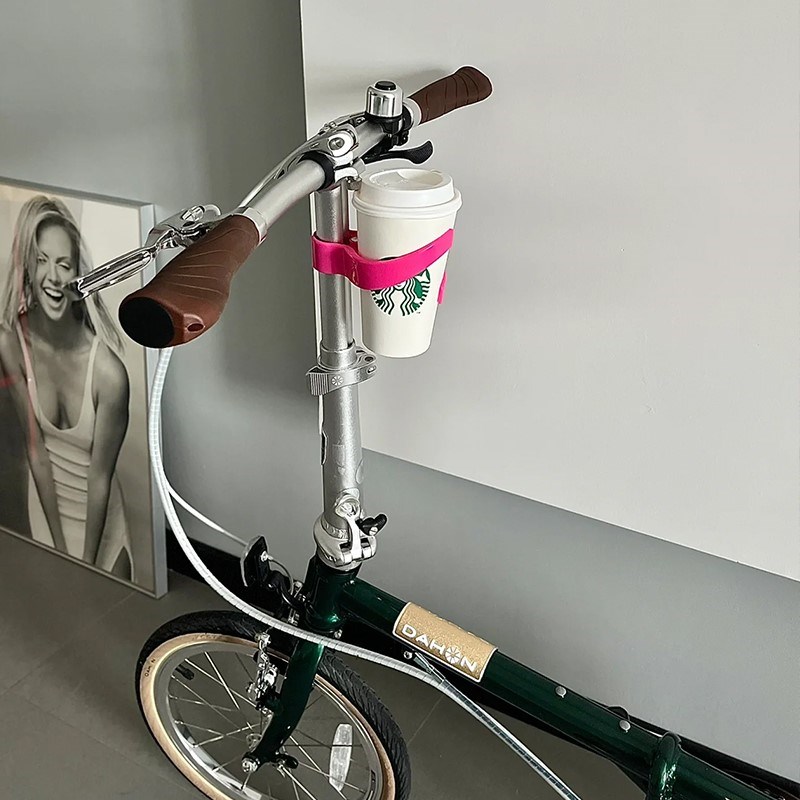 小布折叠车自行车水杯架公路单车咖啡饮料杯夹电动车骑行水壶架子