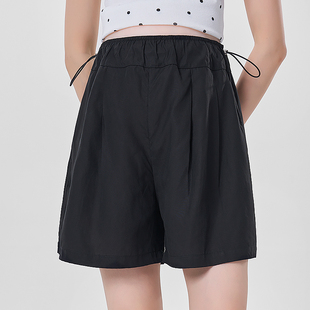 无托腹宽松山本阔腿裤 外穿五分冰丝休闲运动裤 子夏天 薄款 孕妇短裤