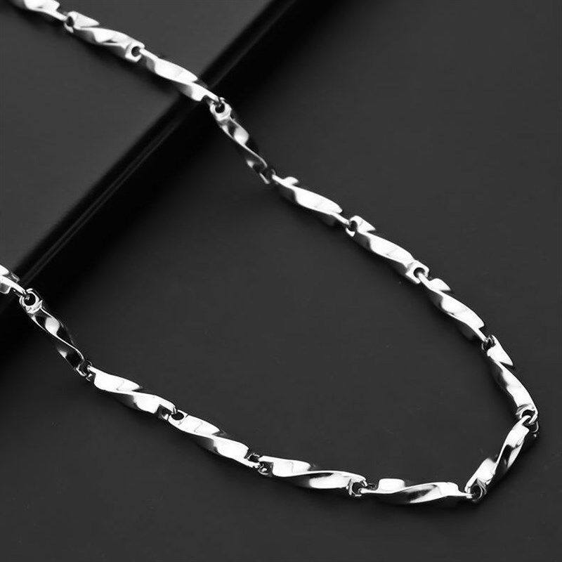 正品pt950铂金项链男款轻奢招财白金链子高级感莫桑石送男友礼物