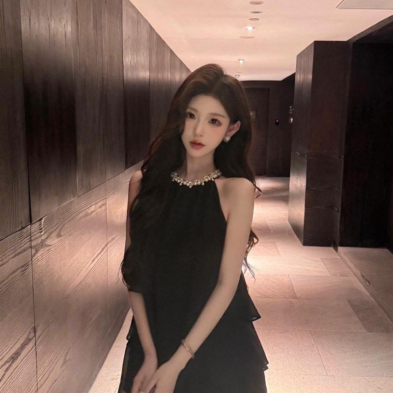 甜美套装法式气质时尚无袖上衣高腰显瘦半身裙2024夏季新款两件套