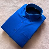 御寒神器 秋冬新款 加绒蓝色纯棉长袖 液氨免烫 衬衫 男士 商务衬衣