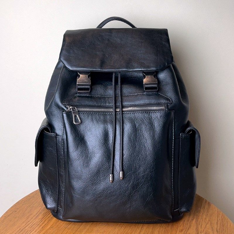 高级感真皮男双肩包大容量宽肩带2025新款头层牛皮旅行男士背包,箱包皮具/热销女包/男包,双肩背包,淘宝优惠券,粉丝福利购,淘宝优惠卷
