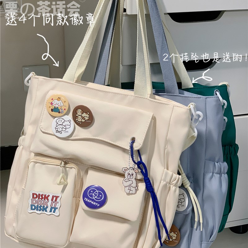 日系学院风包包女 学生大容量上课通勤单肩包简约休闲少女斜挎包