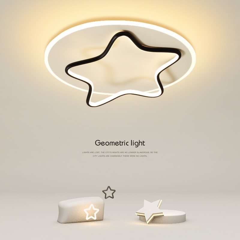 创意led卧室灯简约现代吸顶灯北欧小客厅灯圆形书房餐厅房间灯具