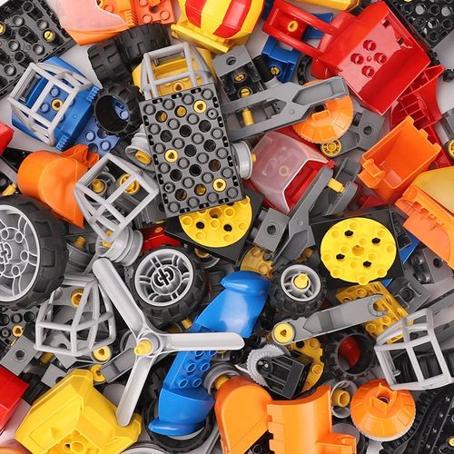 儿童大颗粒积木百变机械45002配件散装称斤按斤卖益智拼装玩具