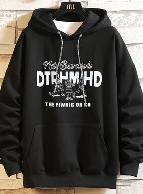 190高个子加长版卫衣男生春秋季长袖T恤宽松大码195男装上衣330斤