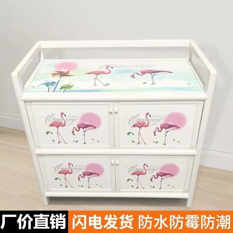 简易组装不生锈铝合金餐边柜厨房灶台柜碗柜收Q纳柜客厅酒柜茶水