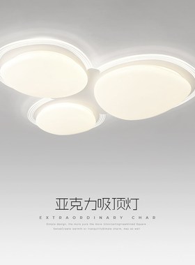 卧室大厅主灯创意简约圆形ledz灯书房客厅现代新款灯具极简吸顶灯