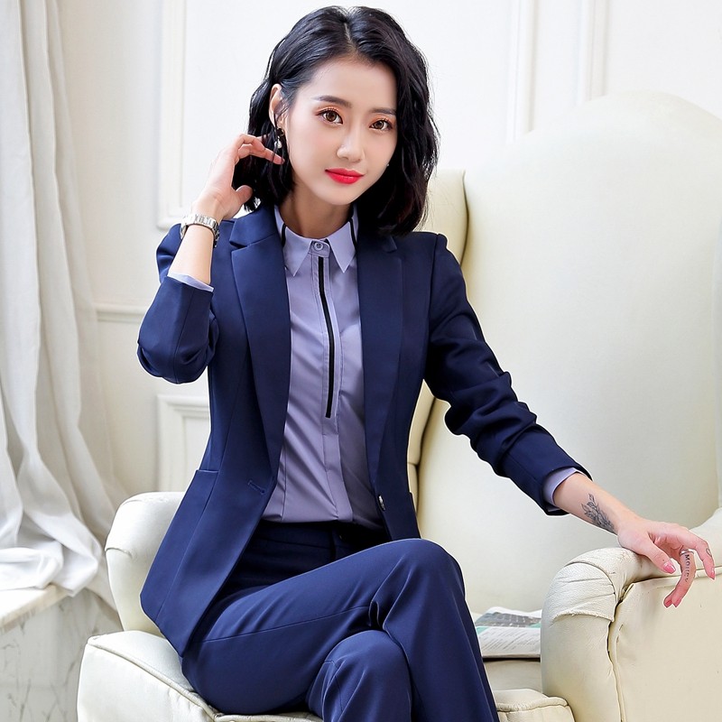 西装套装女秋冬气质女神范职业装高端面试正装酒店前台经理工作服