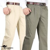 优质2025春夏薄款 冰丝棉直筒宽松高腰爸爸裤 双褶中老年男式 休闲裤