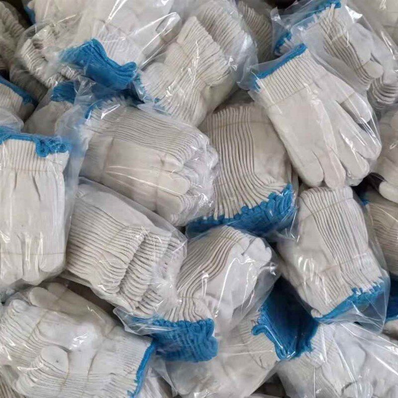 60双劳保手套线手套耐磨加厚防滑汽修机械加工手套尼龙手套