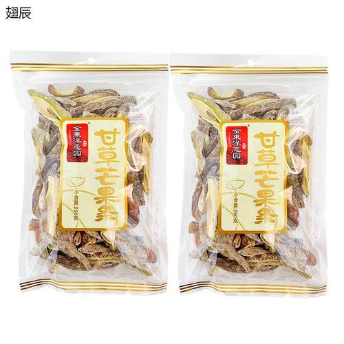 金东洋恋园甘草芒果条250g*2包酸甜可口开胃蜜饯果干休闲小吃零食