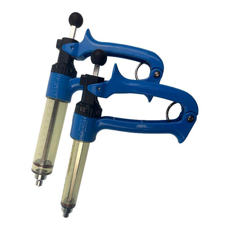 注射器兽用半自动连续猪牛羊鸡疫苗注射枪25ml.50ml金属注射针器