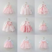 女宝宝1周岁生日公主连衣裙子婴儿0满月服3百天百日6纯棉礼服蓬蓬