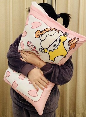 卡通日式小新枕套单人学生宿舍枕头套亲肤枕头套4874cm双面印图