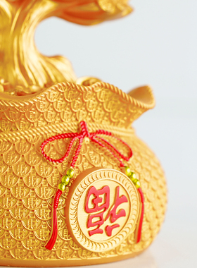 大号招财聚宝盆摆件客厅酒柜发财树存钱罐聚财装饰品店铺开业