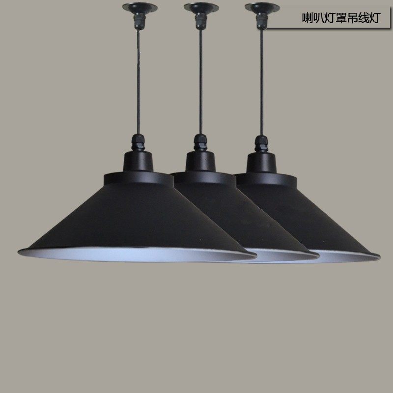 led工矿灯厂房工厂仓库网吧舞蹈房咖啡厅餐厅黑色灯罩工业风吊灯,家装灯饰光源,工矿灯具,淘宝优惠券,粉丝福利购,淘宝优惠卷