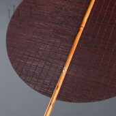 安吉手工竹丝团扇麈尾扇古风扇子仿古竹扇夏季 圆扇子影视拍摄道具