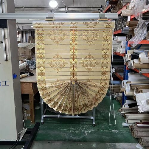金丝扇形百n叶升降拉卷帘欧式