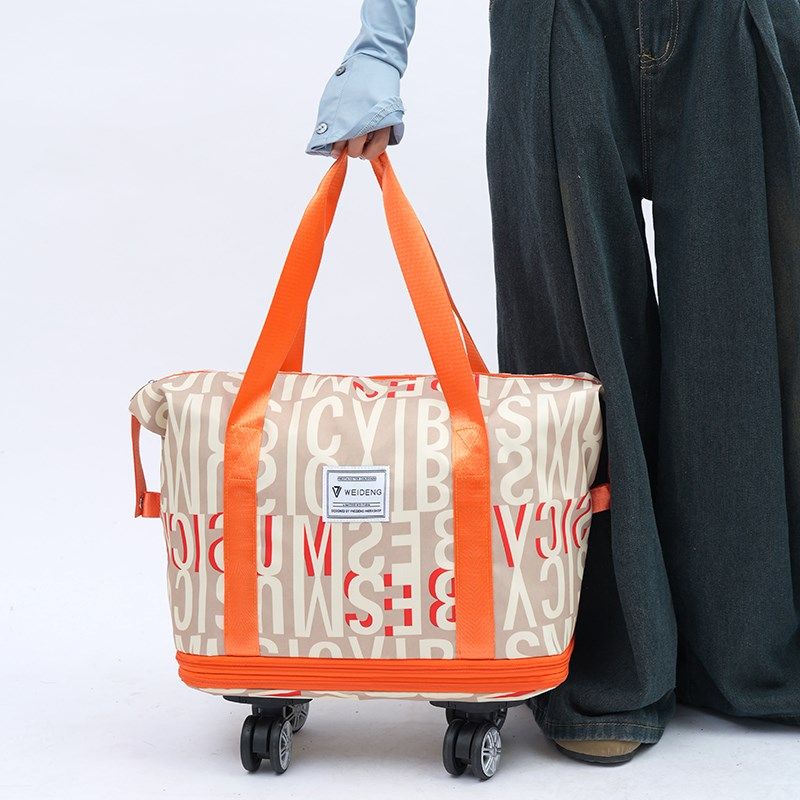 带轮子的旅行包女布背包手u提大容量旅游可折叠行李箱收纳袋万向,箱包皮具/热销女包/男包,旅行袋,淘宝优惠券,粉丝福利购,淘宝优惠卷