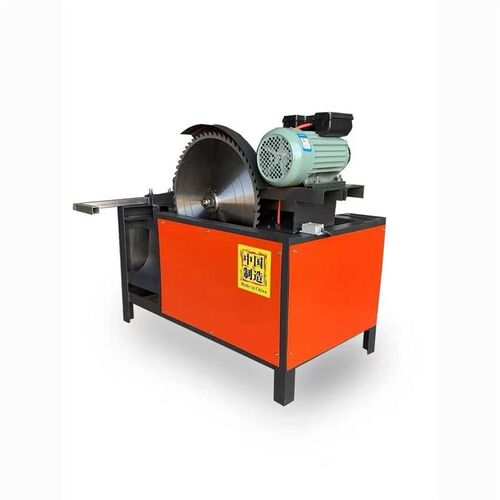 圆木断木锯小型方木原木截断锯全自动F切断机台式断料据木工柴台