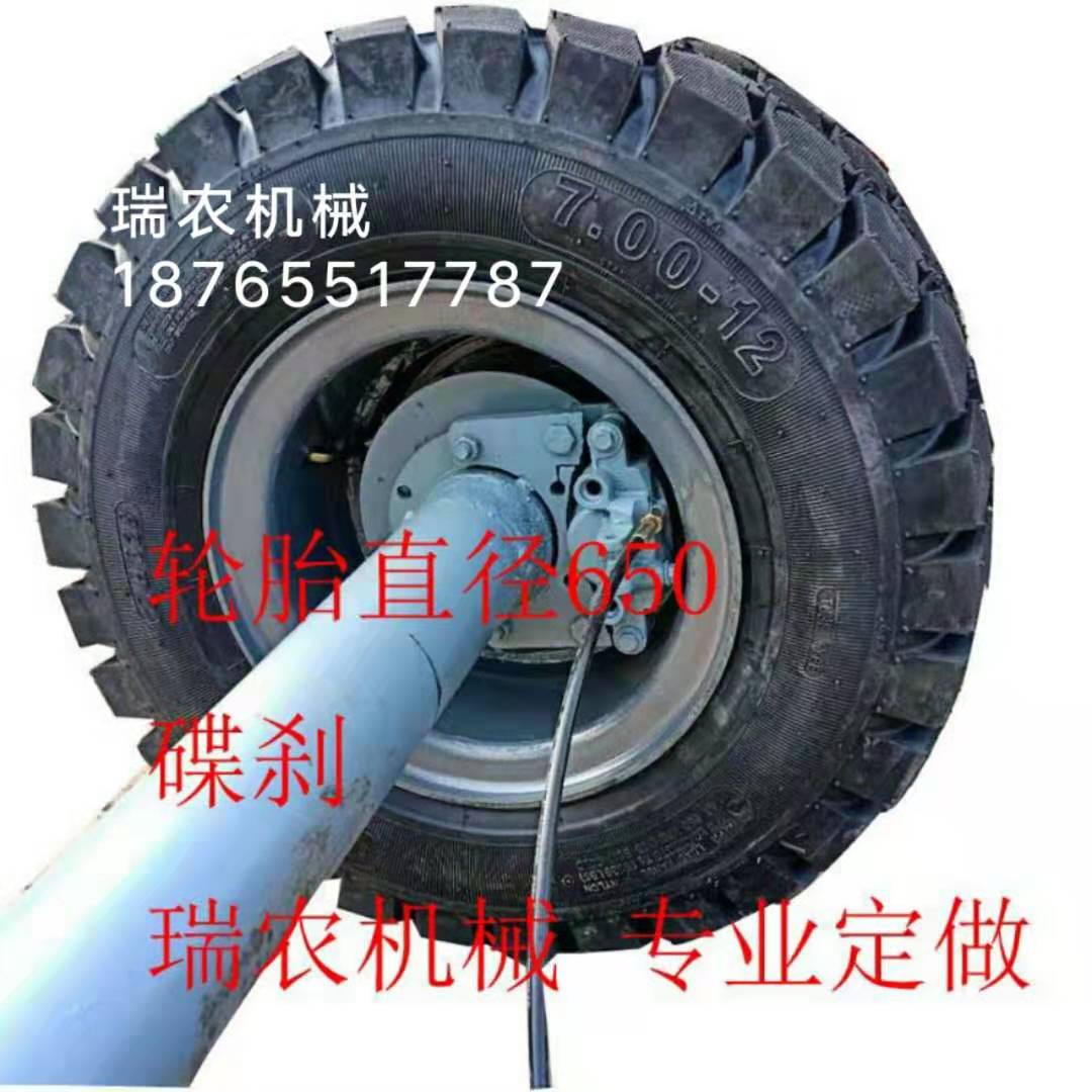 厂区平板车前后桥7吨 工地s用拉钢筋平板车轴 700-12双胎加轴高65