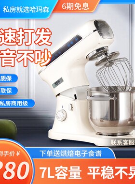 哈玛森H68鲜奶机7L小型商z用家用搅拌机私房打奶油打蛋机奶盖机