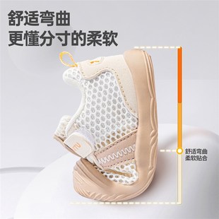 男宝宝学步鞋夏季k0一1-2岁软底防滑透气网面婴儿鞋子春夏女宝凉