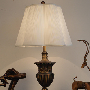 欧式布艺灯罩外壳罩台灯小罩落地大罩梅花型白色个性创意简约卧室