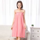 美容院抹胸浴裙汗蒸服薄款 桑拿浴袍可穿裹胸松紧睡裙专用