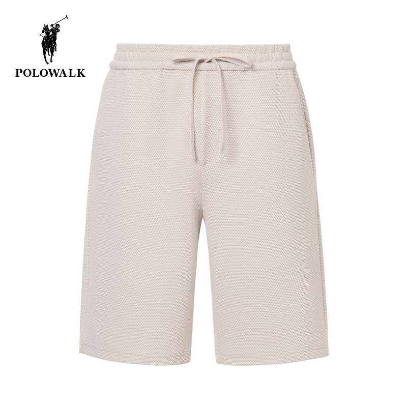 POLOWALK短裤男式2025秋夏新品运动休闲裤宽松通勤纯色短裤子,男装,短裤,淘宝优惠券,粉丝福利购,淘宝优惠卷