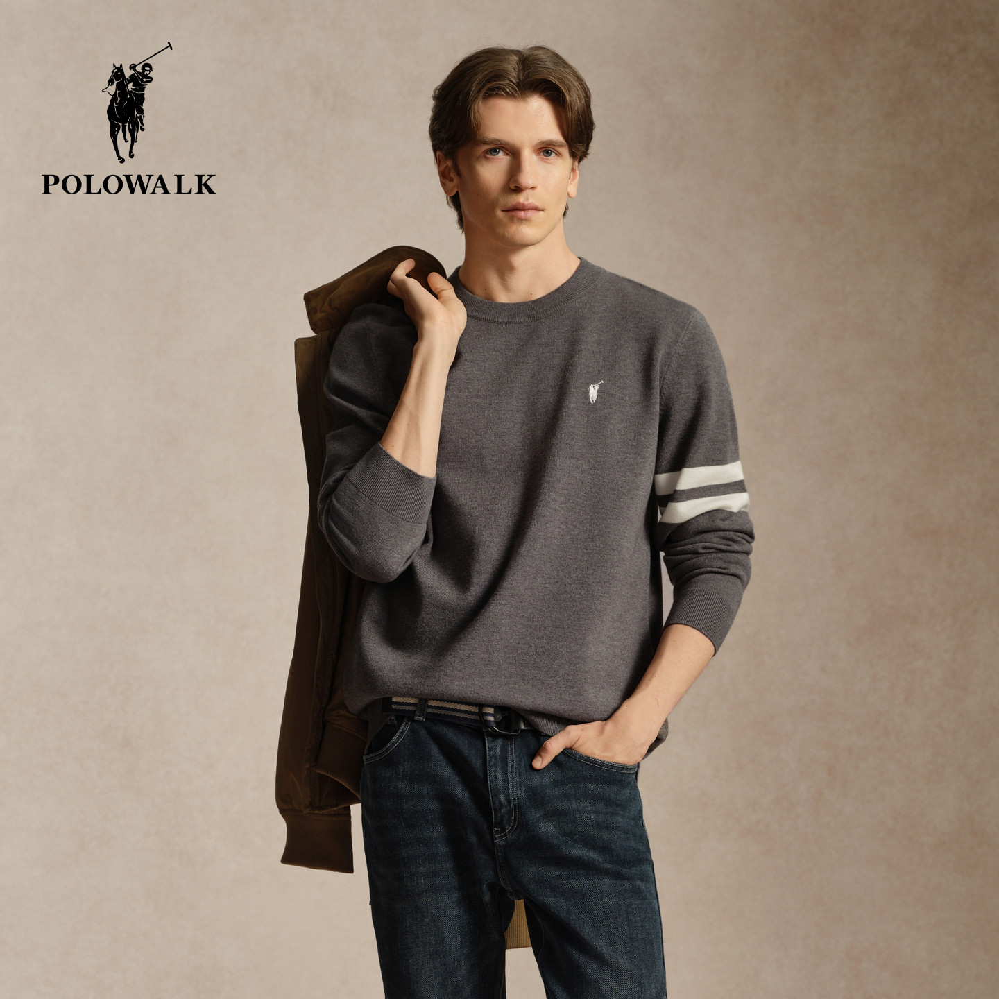 POLOWALK秋季新品男士针织衫