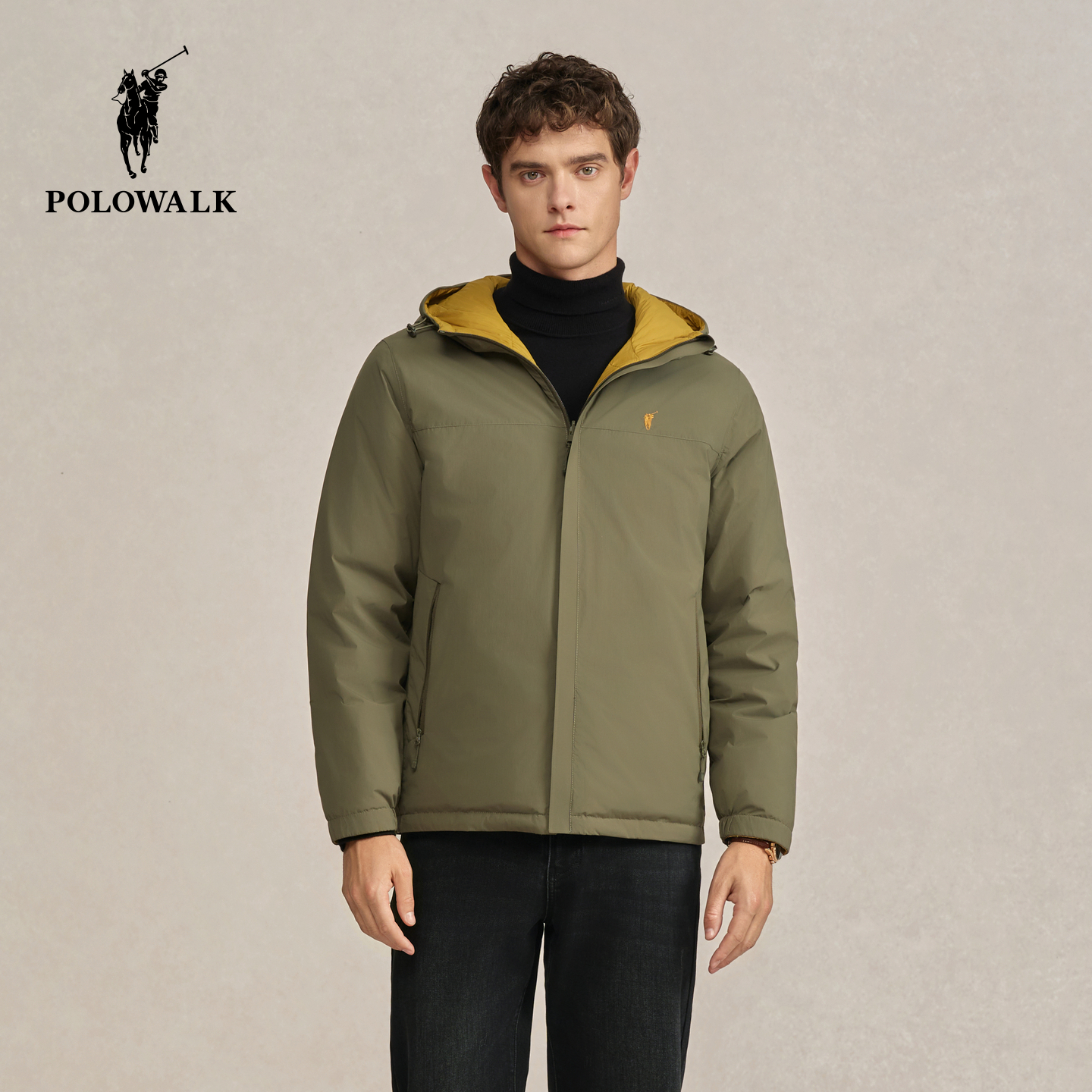 POLOWALK男装2025冬季新品男式羽绒服